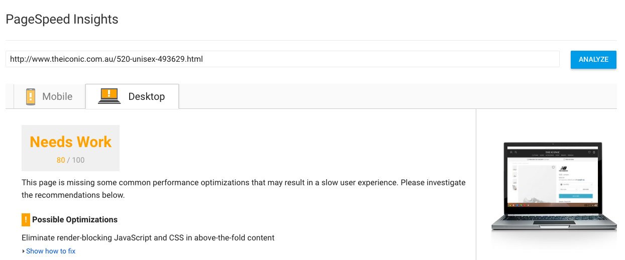 Google Page Speed Insights